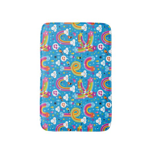 wolken regenbogen laten het heetsenpatroon vallen badmat (Voorkant Verticaal)