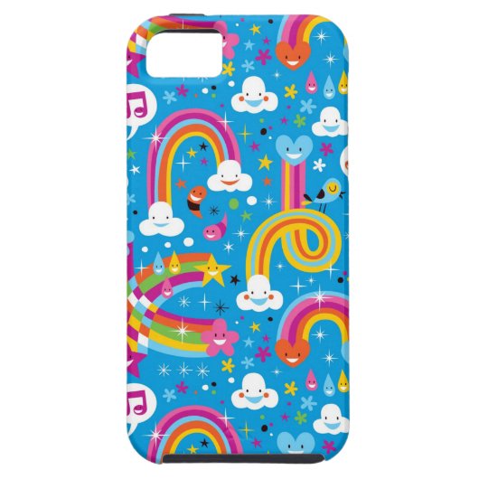 wolken regenbogen laten het heetsenpatroon vallen Case-Mate iPhone case (Achterkant)