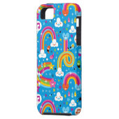 wolken regenbogen laten het heetsenpatroon vallen Case-Mate iPhone case (Achterkant Links)