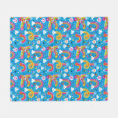 wolken regenbogen laten het heetsenpatroon vallen fleece deken (Voorkant (Horizontaal))