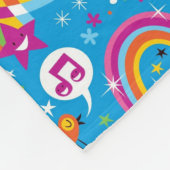 wolken regenbogen laten het heetsenpatroon vallen fleece deken (Hoek)