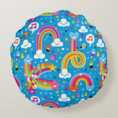 wolken regenbogen laten het heetsenpatroon vallen rond kussen (Achterkant)