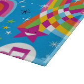 wolken regenbogen laten het heetsenpatroon vallen snijplank (Hoek)