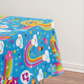 wolken regenbogen laten het heetsenpatroon vallen tafelkleed (Voorbeeld)