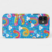 wolken regenbogen regendruppels harten patroon Case-Mate iPhone case (Achterkant (horizontaal))