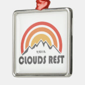 Wolken Rest Berg Yosemite Metalen Ornament (Links)