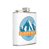 Wolken Rest Berg Yosemite Sterren Maan Heupfles (Rechts)