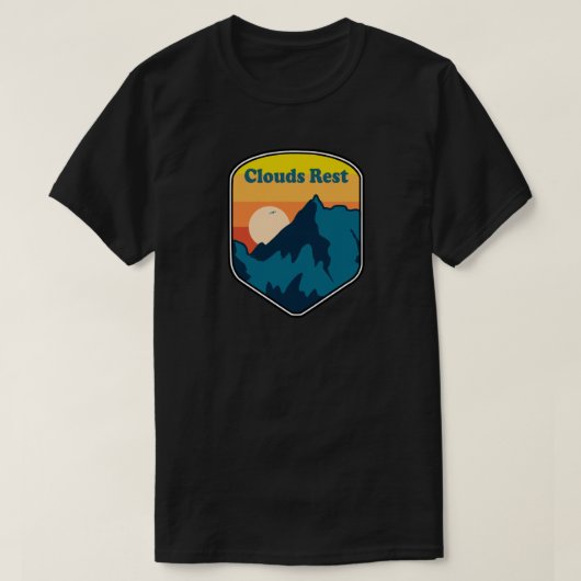Wolken Rest Berg Yosemite Sunrise T-shirt (Design voorkant)