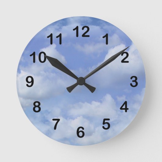 Wolken Ronde Klok (Voorkant)