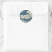 Wolken Ronde Sticker (Tas)