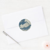 Wolken Ronde Sticker (Envelop)