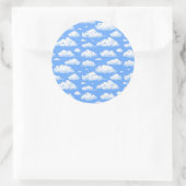 Wolken Ronde Sticker (Tas)