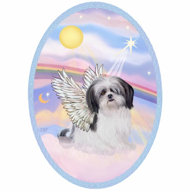 Wolken - Shih Tzu Angel (A) Staand Fotobeeldje (Voorkant)