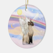 Wolken - Siamees Kat Engel Keramisch Ornament (Links)