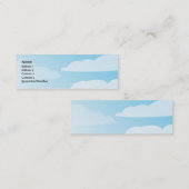 Wolken - Skinny Mini Visitekaartje (Voorkant / Achterkant)
