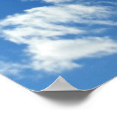 wolken snoep van katoen poster (Hoek)