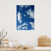 wolken snoep van katoen poster (Keuken)