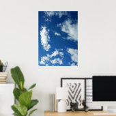 wolken snoep van katoen poster (Thuiskantoor)