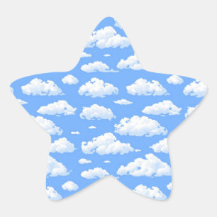 Wolken Ster Sticker
