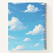 wolken uit de blauwe hemel notitieboek (Achterkant)