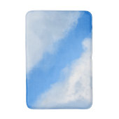 Wolken uit elkaar - Blauw Bad Mat (Voorkant Verticaal)