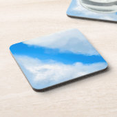 Wolken uit elkaar - Blauw Bier Onderzetter (Linkerzijde)