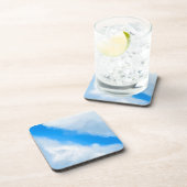 Wolken uit elkaar - Blauw Bier Onderzetter (Rechterzijde)