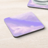 Wolken uit elkaar - Paarse/Lila Bier Onderzetter (Linkerzijde)