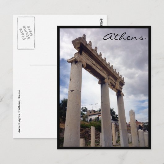 wolken van de agora briefkaart (Voorkant / Achterkant)