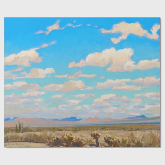 Wolken van een zomermiddag door Maynard Dixon Cadeaupapier (Vlak)