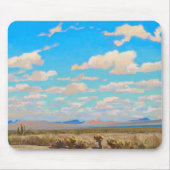 Wolken van een zomermiddag door Maynard Dixon Muismat (Voorkant)