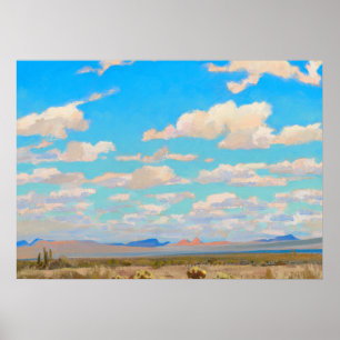 Wolken van een zomermiddag door Maynard Dixon Poster