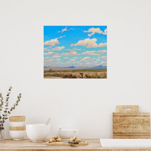 Wolken van een zomermiddag door Maynard Dixon Poster (Keuken)