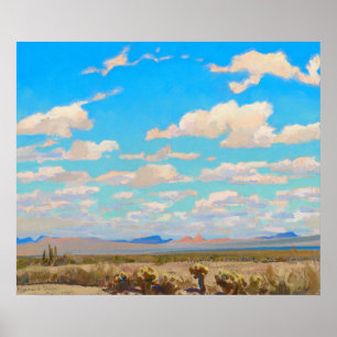 Wolken van een zomermiddag door Maynard Dixon Poster