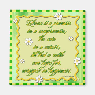 Wolken van Inspiratie: Liefde is een beloftenmagne Magneet