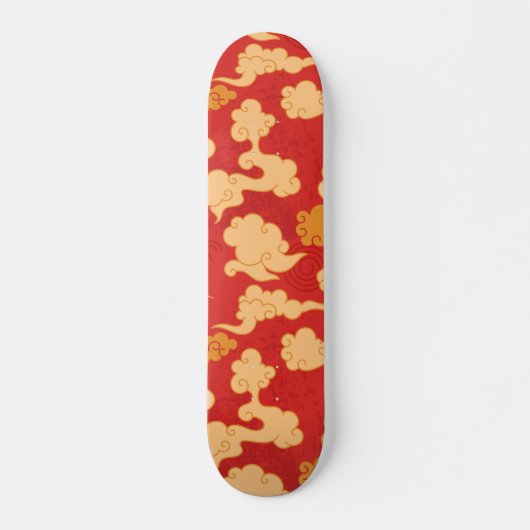 wolken van Japanse stijl Persoonlijk Skateboard (Voorkant)