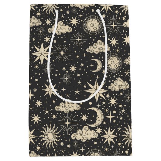 Wolken van Star Moon Planets Medium Cadeauzakje (Voorkant)