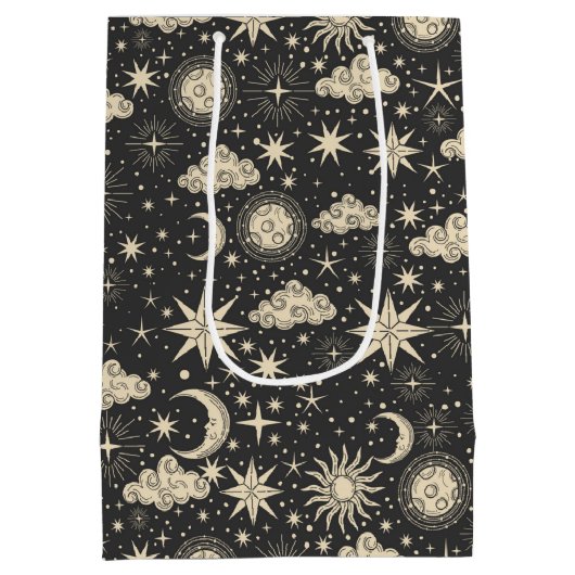 Wolken van Star Moon Planets Medium Cadeauzakje (Achterkant)