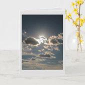Wolken van sympathie kaart (Gele Bloem)