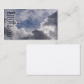 Wolken Visitekaartje (Voorkant / Achterkant)