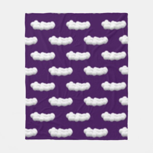 wolken Vliesdeken Fleece Deken (Voorkant)