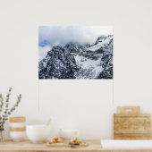 Wolken voor bergen poster (Keuken)