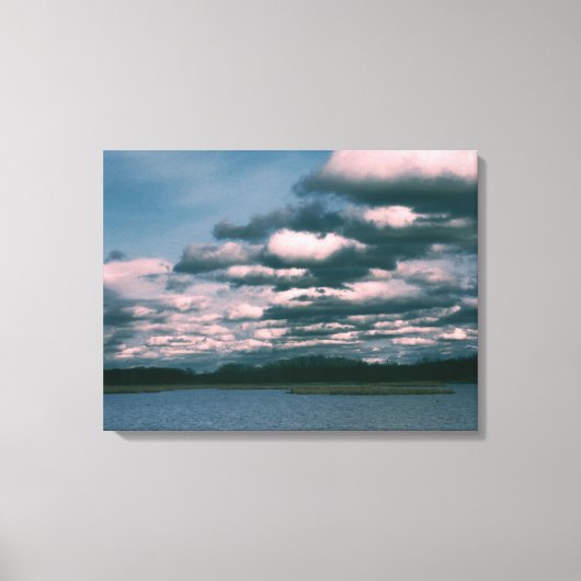 Wolken water natuur kunst print (Voorkant)
