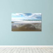 Wolken weerspiegeld in het water. Digitale kunst,  Canvas Afdruk (Insitu (Houten vloer))