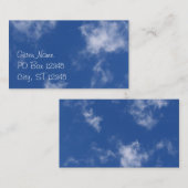 Wolken Zakkaart Visitekaartje (Voorkant / Achterkant)