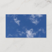 Wolken Zakkaart Visitekaartje (Achterkant)