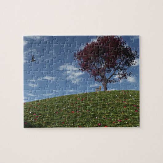 Wolken zeilen voorbij puzzel (Horizontaal)