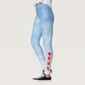 Wolken Zen rode leggings (Links)