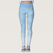 Wolken Zen witte leggings (Voorkant)