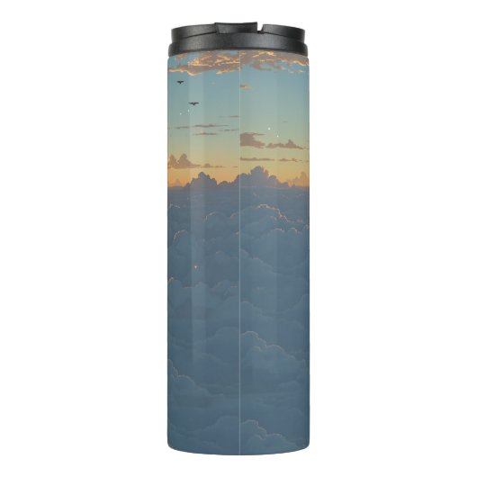 Wolken zon thermosbeker (Achterkant)